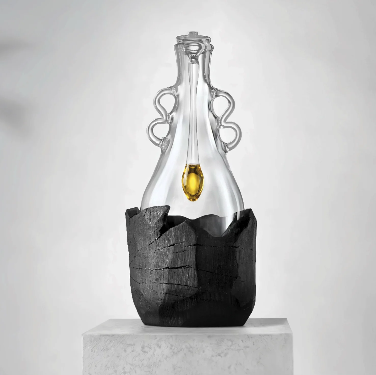 Vessel V — on its plinth