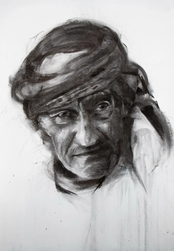 Charcoal portrait of Seedi Ahmed