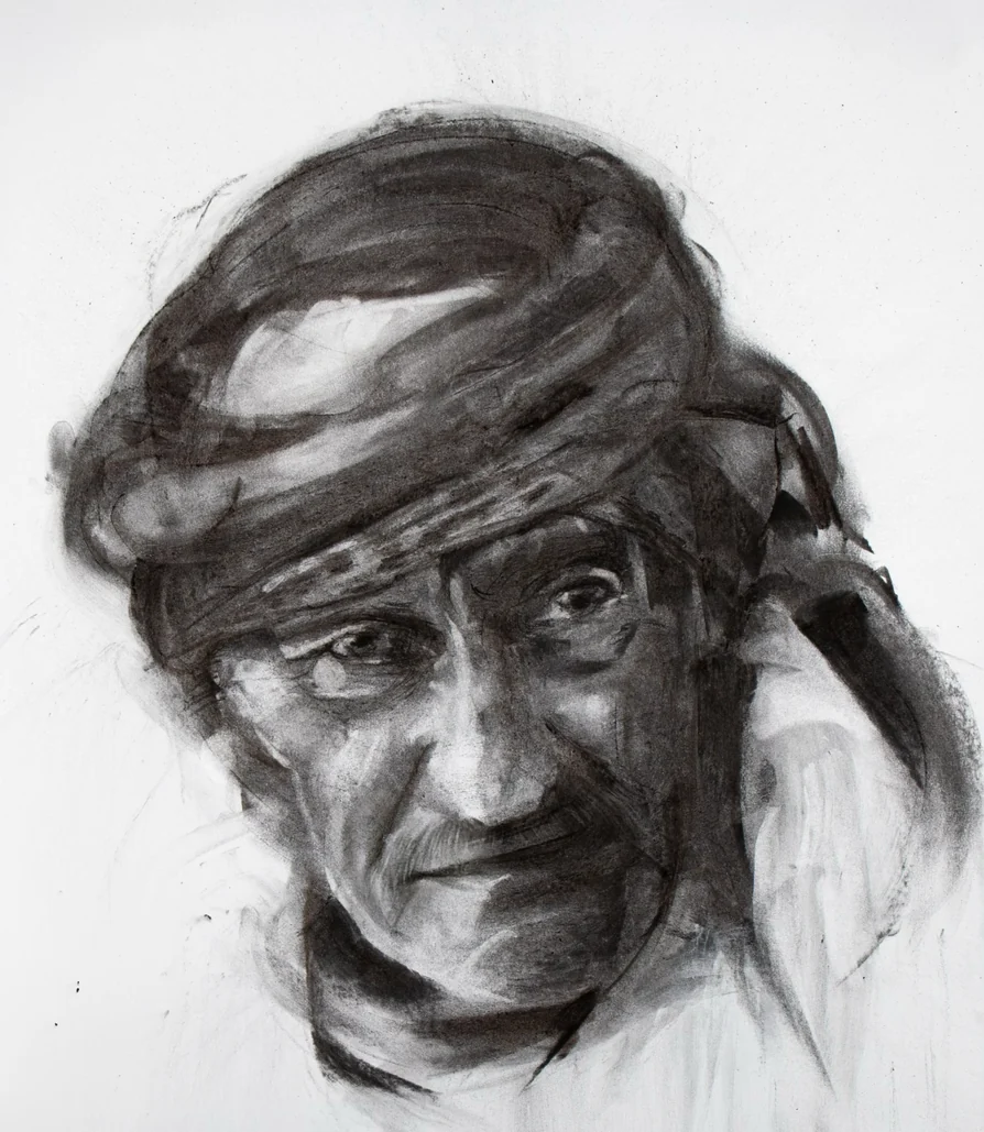 Charcoal portrait of Seedi Ahmed